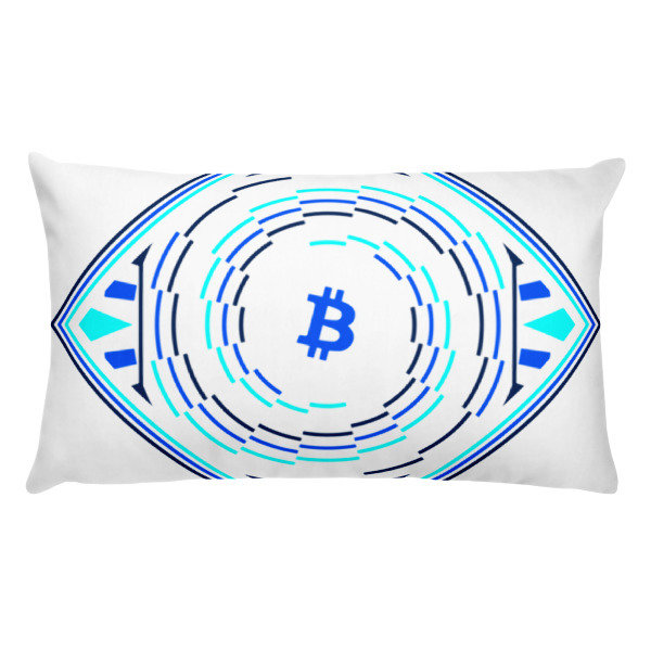 BITCOIN in FULL BLOSSOM - (PILLOW), Size: 20×12