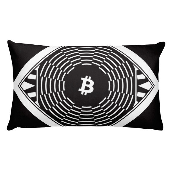 BITCOIN in FULL BLOSSOM - (PILLOW), Size: 20×12