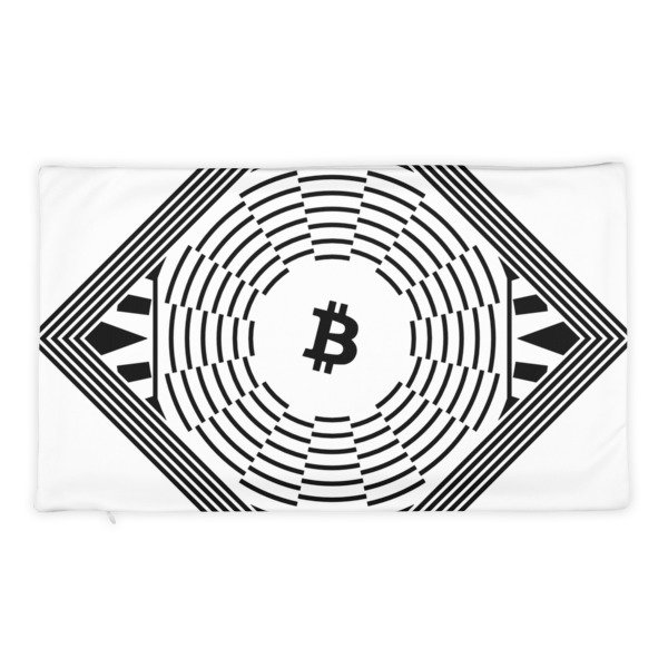 BITCOIN in FULL BLOSSOM - (PILLOW CASE), Size: 20×12