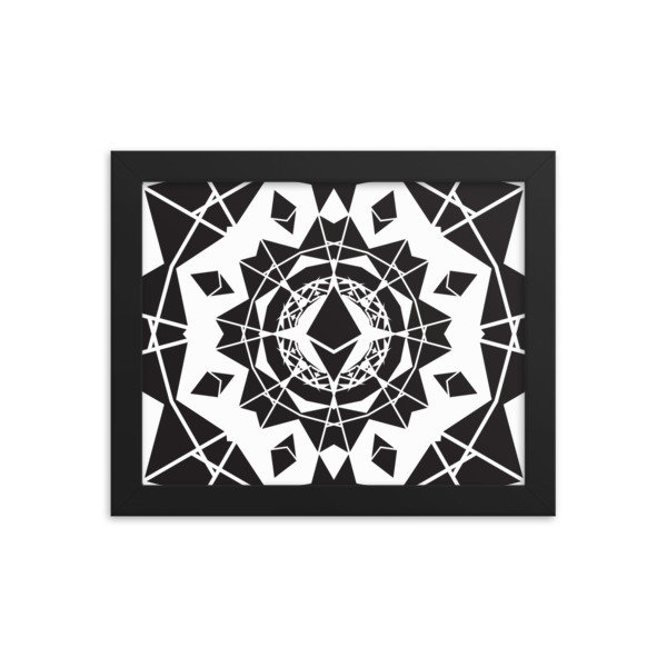 ETHEREUM in the MATRIX - (FRAMED POSTER), Size: 8×10