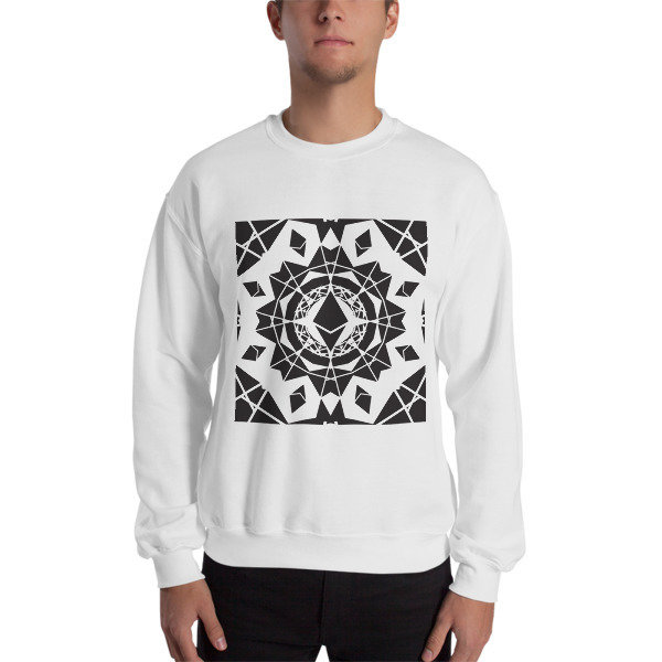 ETHEREUM in the MATRIX - (SWEATSHIRT), Color: White, Size: S