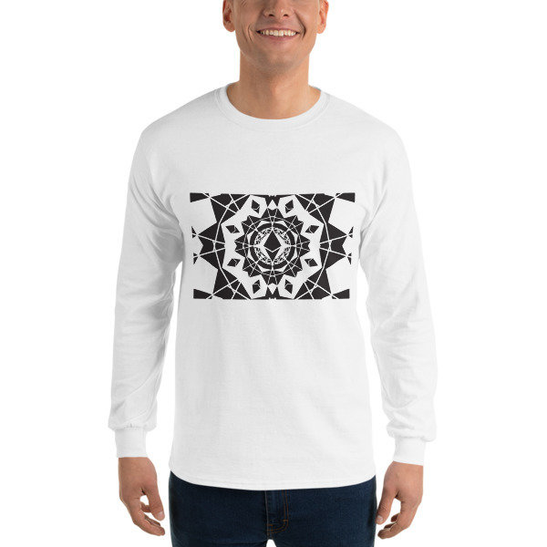 ETHEREUM in the MATRIX - (LONG SLEEVE SHIRT), Color: White, Size: S