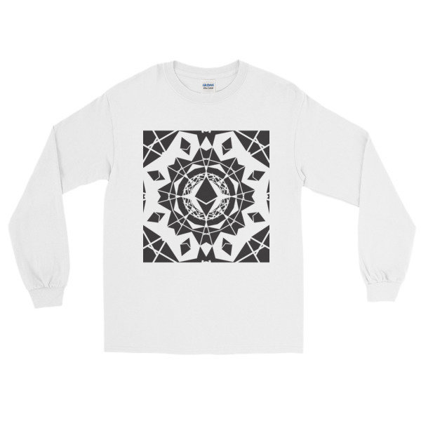 ETHEREUM in the MATRIX - (LONG SLEEVE SHIRT), Color: White, Size: S