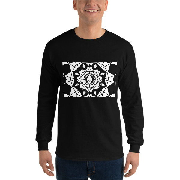 ETHEREUM in the MATRIX - (LONG SLEEVE SHIRT), Color: Black, Size: S