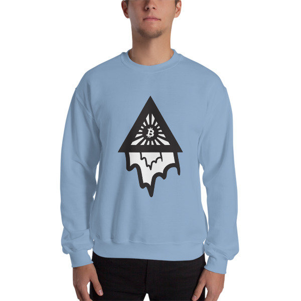 BITCOIN in the DRIPPING TRIANGLE - (SWEATSHIRT)