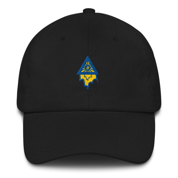 BITCOIN in the DRIPPING TRIANGLE - (DAD HAT), Color: Black