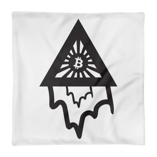 BITCOIN in the DRIPPING TRIANGLE - (PILLOW CASE)