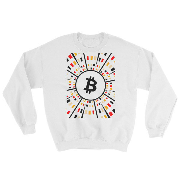 BITCOIN at HYPER SPEED - (SWEATSHIRT), Color: White, Size: S