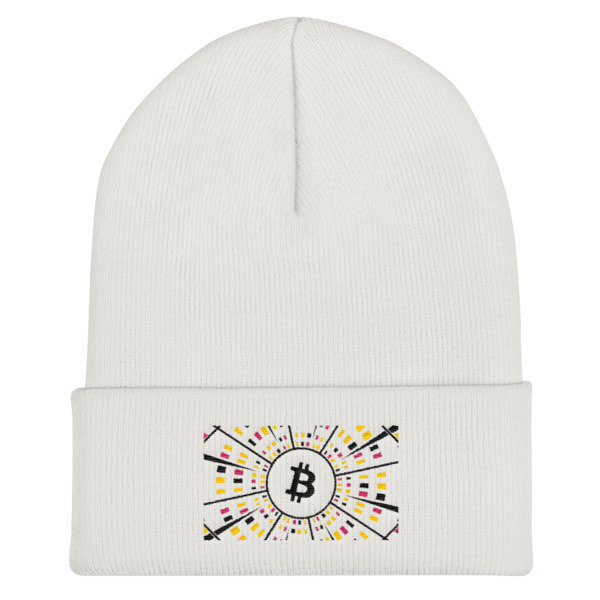 BITCOIN at HYPER SPEED - (BEANIE), Color: White