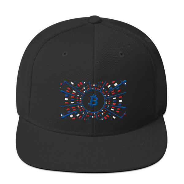 BITCOIN at HYPER SPEED - (SNAPBACK HAT), Color: Black