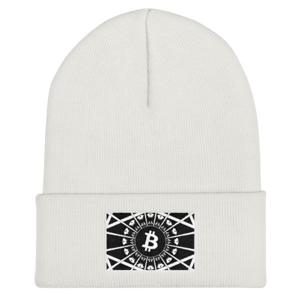 BITCOIN in the GLOW - (BEANIE), Color: White
