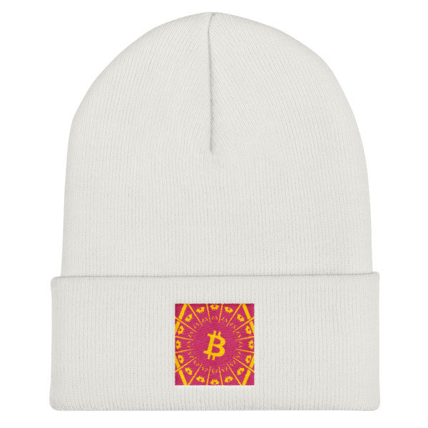 BITCOIN in the GLOW - (BEANIE) BITCOIN in the GLOW - (BEANIE), Color: White