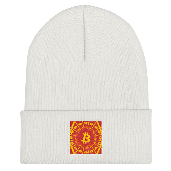 BITCOIN in the GLOW - (BEANIE), Color: White