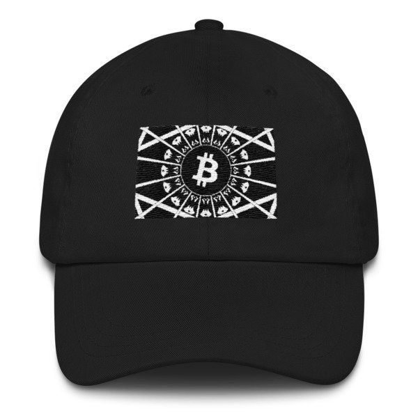 BITCOIN in the GLOW - (DAD HAT), Color: Black
