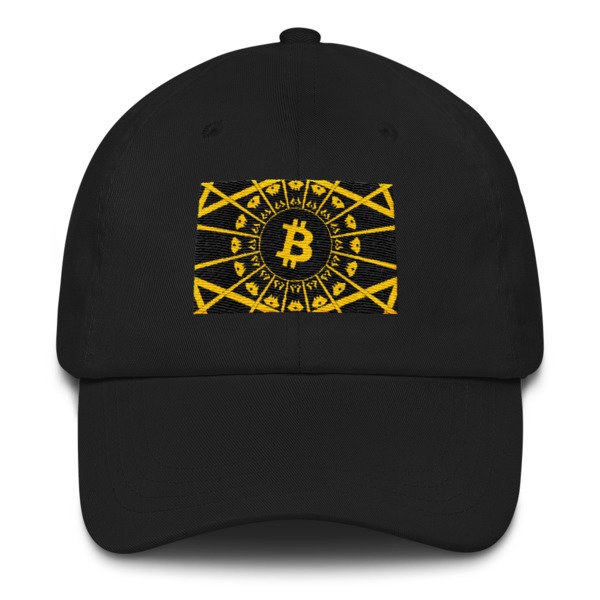 BITCOIN in the GLOW - (DAD HAT), Color: Black
