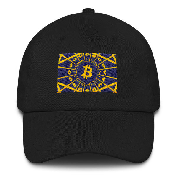 BITCOIN in the GLOW - (DAD HAT), Color: Black