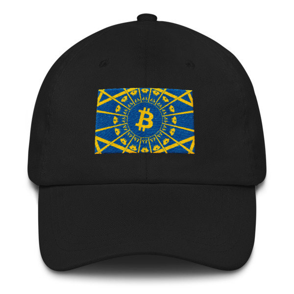 BITCOIN in the GLOW - (DAD HAT), Color: Black