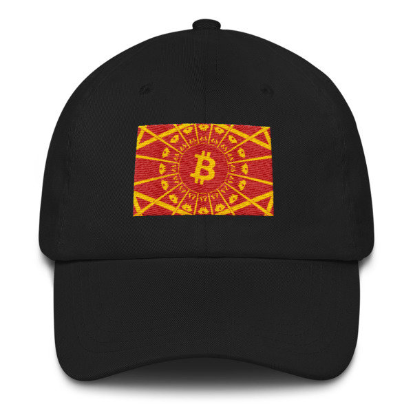 BITCOIN in the GLOW - (DAD HAT), Color: Black