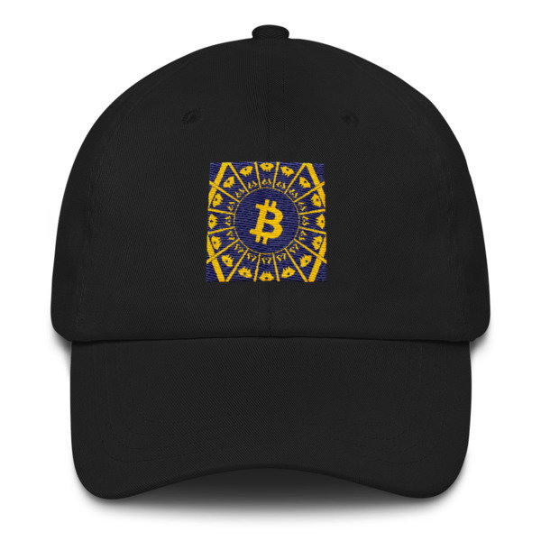 BITCOIN in the GLOW - (DAD HAT), Color: Black