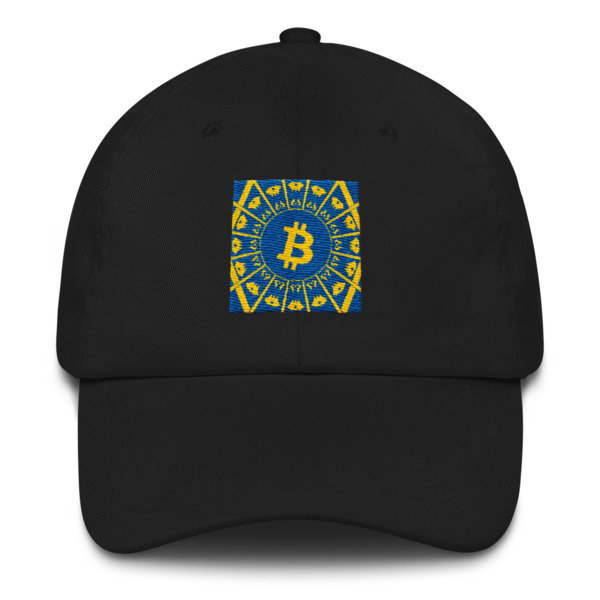 BITCOIN in the GLOW - (DAD HAT), Color: Black