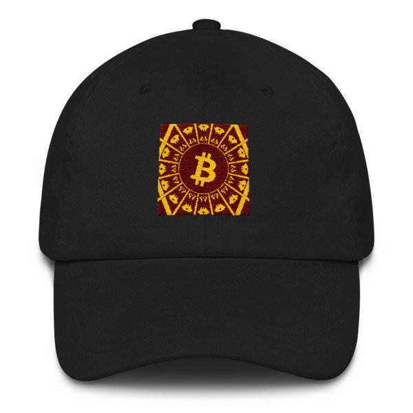 BITCOIN in the GLOW - (DAD HAT), Color: Black