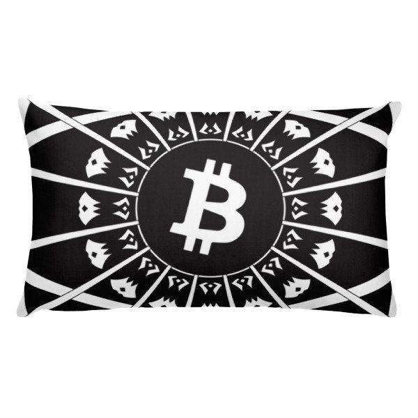 BITCOIN in the GLOW - (PILLOW), Size: 20×12