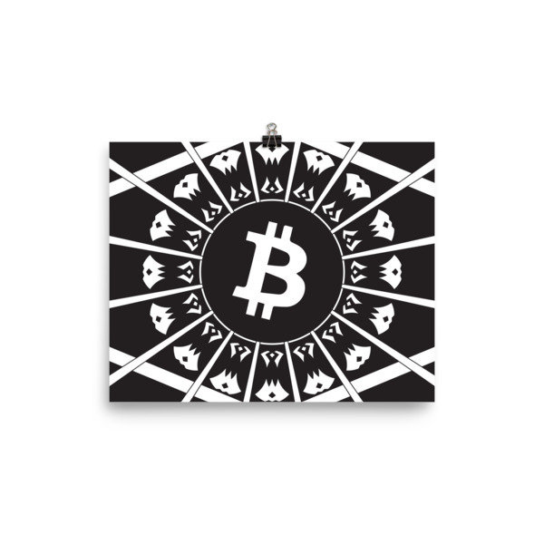 BITCOIN in the GLOW - (POSTER), Size: 8×10