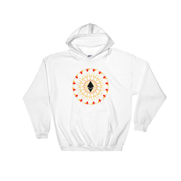 ETHEREUM in FULL EMISSION - (HOODIE), Color: White, Size: S
