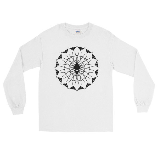 ETHEREUM in FULL EMISSION - (LONG SLEEVE SHIRT), Color: White, Size: S