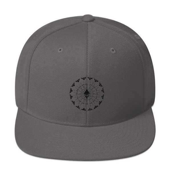 ETHEREUM in FULL EMISSION - (SNAPBACK HAT), Color: Dark Grey