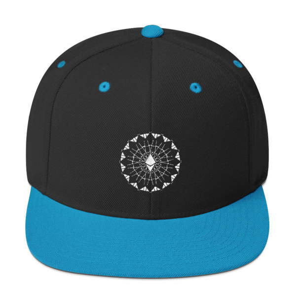 ETHEREUM in FULL EMISSION - (SNAPBACK HAT), Color: Black/ Teal
