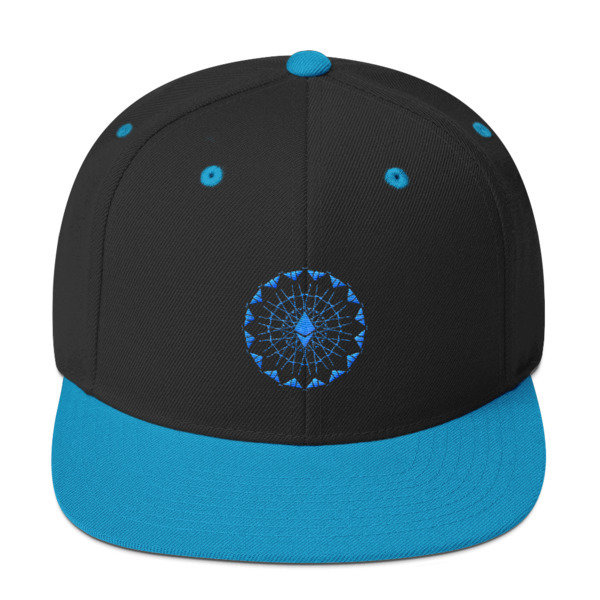ETHEREUM in FULL EMISSION - (SNAPBACK HAT), Color: Black/ Teal