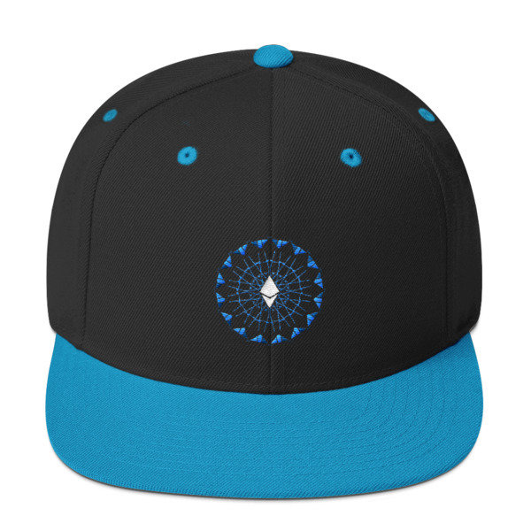 ETHEREUM in FULL EMISSION - (SNAPBACK HAT), Color: Black/ Teal