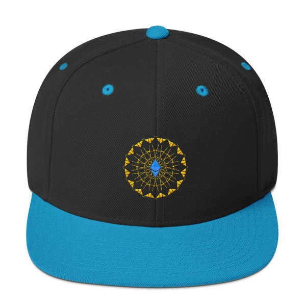ETHEREUM in FULL EMISSION - (SNAPBACK HAT), Color: Black/ Teal