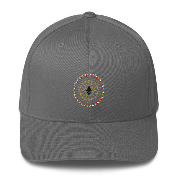 ETHEREUM in FULL EMISSION - (FLEXFIT CAP), Color: Grey, Size: S/M