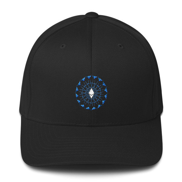 ETHEREUM in FULL EMISSION - (FLEXFIT CAP), Color: Black, Size: S/M