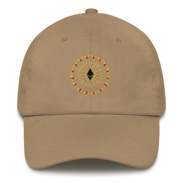 ETHEREUM in FULL EMISSION - (DAD HAT), Color: Khaki