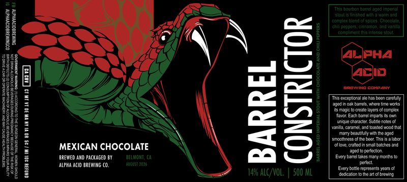 August 2026 Barrel Constrictor Bottle Pre-Sale