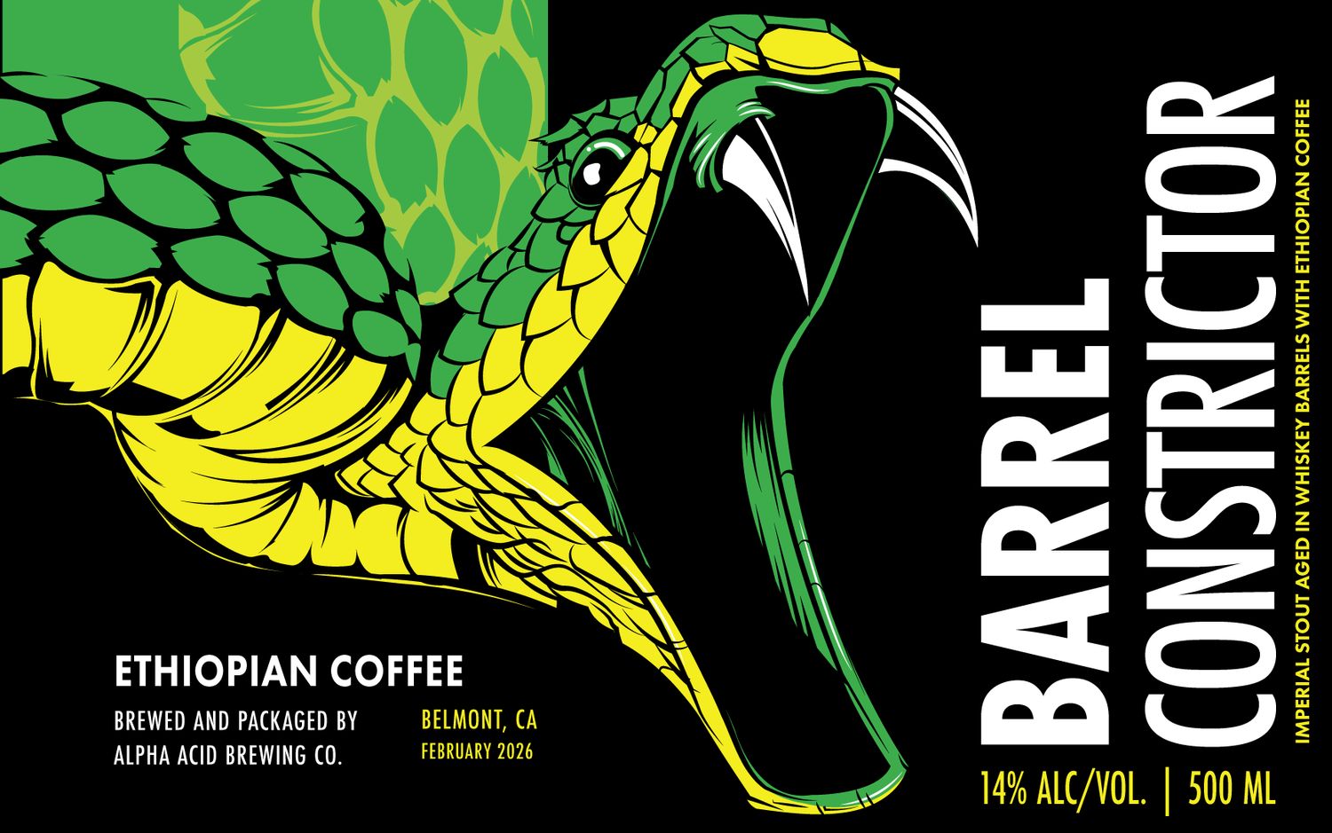 Ethiopian Coffee Barrel Constrictor 500ml