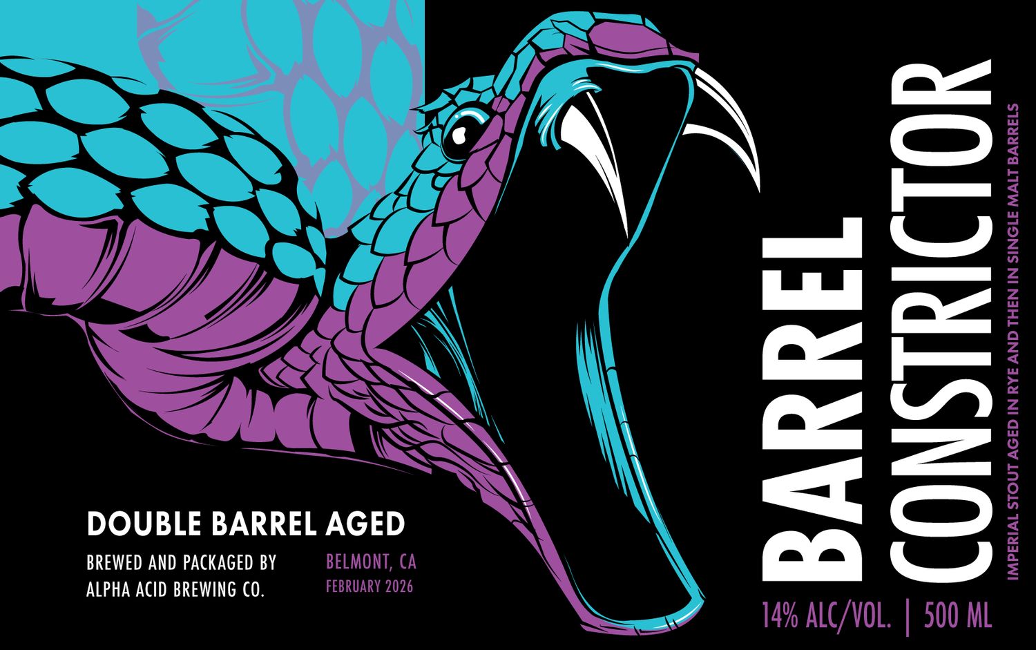 Double Barrel Aged Barrel Constrictor 500ml