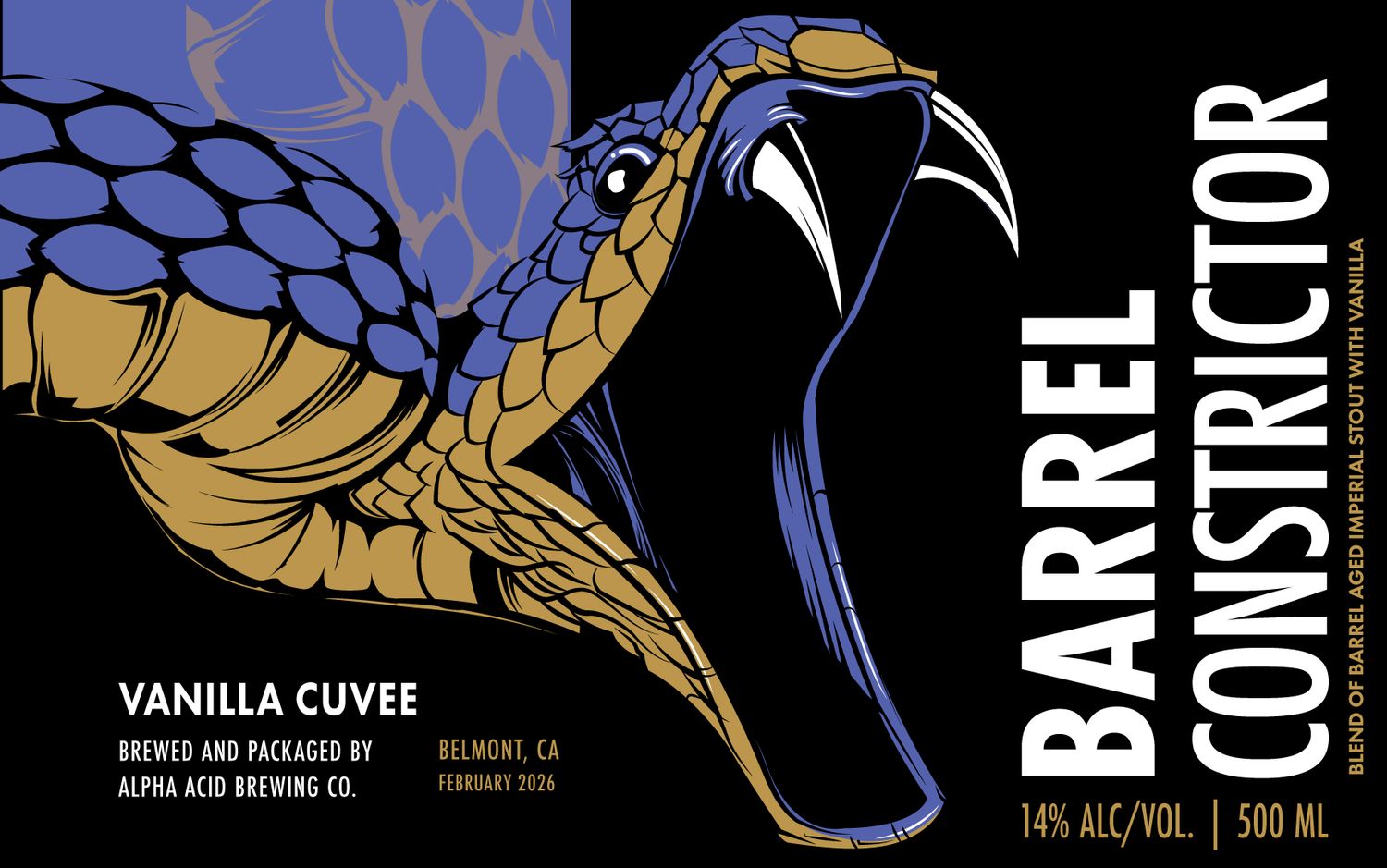 Vanilla Cuvee Barrel Constrictor 500ml