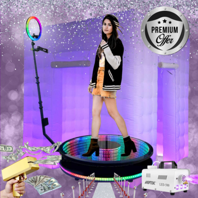 360 LED Photo Booth - 5 hours (Platinum)