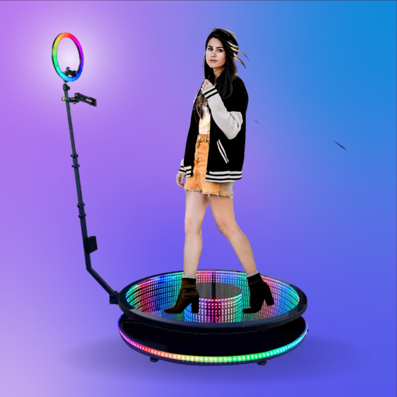 360 LED Photo Booth 2 Hours (Standard)