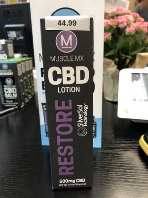Muscle MX Restore CBD lotion