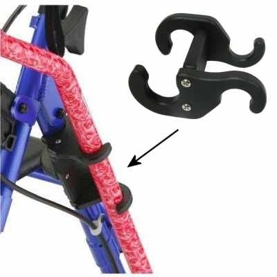 Cane holder for walker