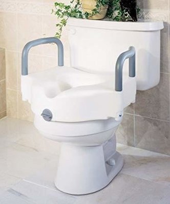 Guardian Elevated Toilet Seat with Padded Arms