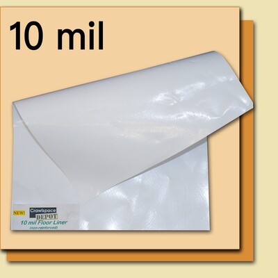 10 Mil Crawl Space Liner - 12' x 100' Roll - White