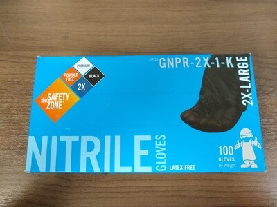 Black Nitrile Gloves, Size 2XL, Box of 50 Pair Black Nitrile Gloves, Size 2XL, Box of 50 Pair