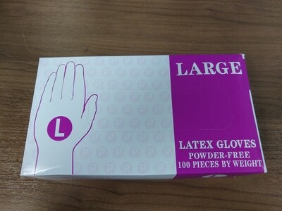 White Latex Gloves, Size Large, Box of 50 Pair White Latex Gloves, Size Large, Box of 50 Pair