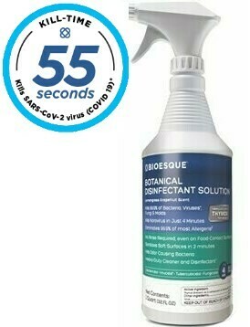 Botanical Disinfectant Solution Antimicrobial (1 quart w/trigger sprayer) by Bioesque